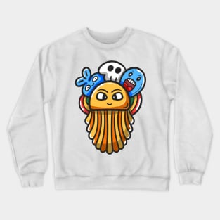 Monster Character Doodle Art Crewneck Sweatshirt